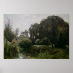 Souvenir of the Villa Borghese, 1855 Poster