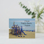 Souvenir of Virginia Beach, Virginia Briefkaart (Staand voorkant)