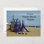 Souvenir of Virginia Beach, Virginia Briefkaart (Voorkant / Achterkant)