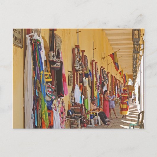 Souvenir Shops in Cartagena Colombia Briefkaart (Voorkant)