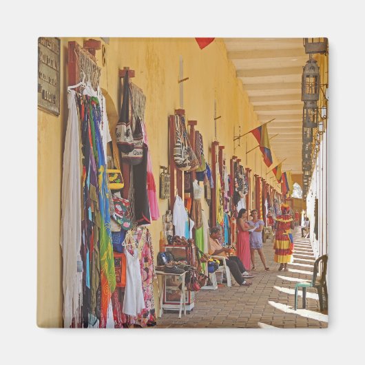 Souvenir Shops in Cartagena Colombia Magneet (Voorkant)