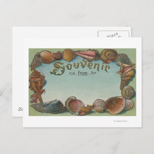 Souvenir uit #1 - om het even welke stad, staat briefkaart (Voorkant / Achterkant)