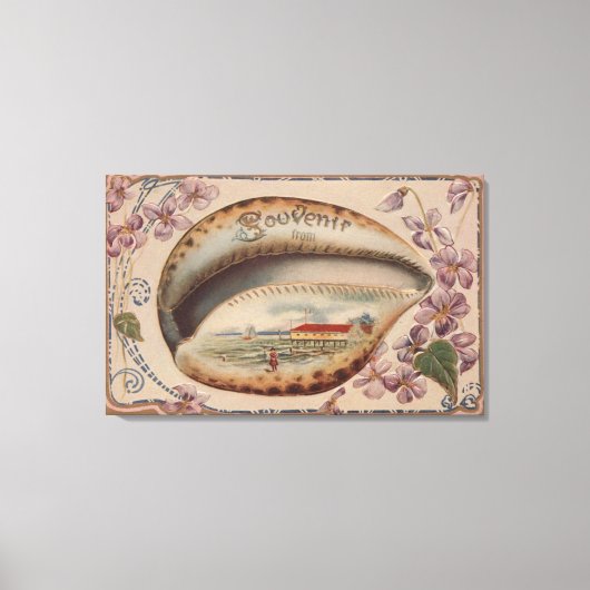 Souvenir uit #3 - om het even welke stad, staat canvas afdruk (Voorkant)