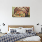 Souvenir uit #4 - om het even welke stad, staat canvas afdruk (Insitu (Slaapkamer))