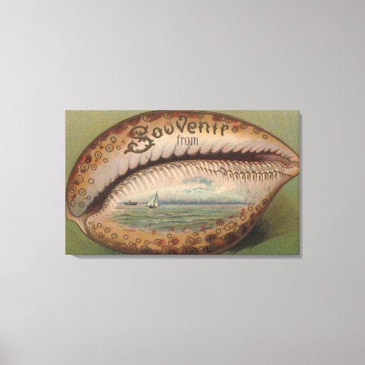 Souvenir uit #5 - om het even welke stad, staat canvas afdruk (Voorkant)