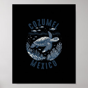 Souvenir uit Cozumel Mexico Vakantie Reizen Mannen Poster
