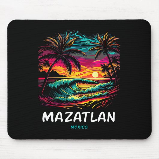 Souvenir Vakantie Palmboom Mazatlan Muismat (Voorkant)
