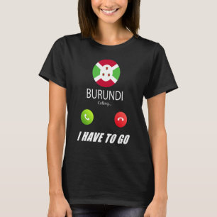 souvenir van de boeroendische vlag boeroendi roept t-shirt