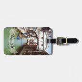 Souvenir van de Italiaanse brug van Venetië over d Bagagelabel (Voorkant horizontaal)