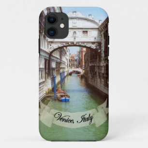 Souvenir van de Italiaanse brug van Venetië over d iPhone 11 Hoesje