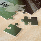 Souvenir van de Italiaanse brug van Venetië over d Legpuzzel (Zijkant)