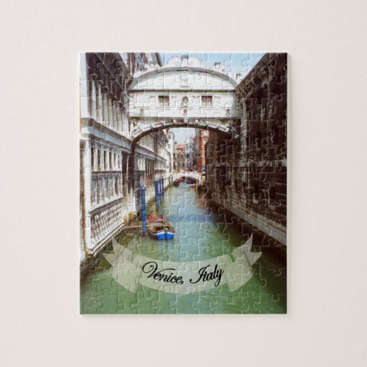 Souvenir van de Italiaanse brug van Venetië over d Legpuzzel (Verticaal)