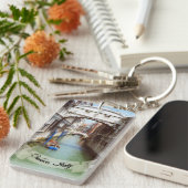 Souvenir van de Italiaanse brug van Venetië over d Sleutelhanger (Voorkant Rechts)