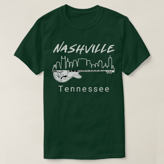 Souvenir van Nashville Tn Guitar Nashville Gif T-shirt (Design voorkant)