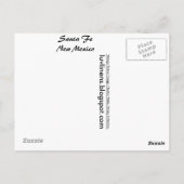Souvenir van Santa Fe Briefkaart (Achterkant)