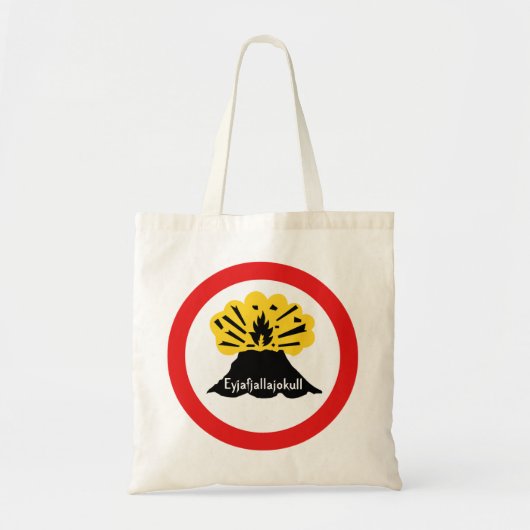 Souvenir van 'Uw Volcano Hier' tas (Voorkant)