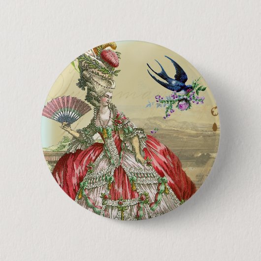 Souvenirs de Versailles 2 Ronde Button 5,7 Cm (Voorkant)