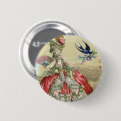 Souvenirs de Versailles 2 Ronde Button 5,7 Cm (Voorkant /achterkant)