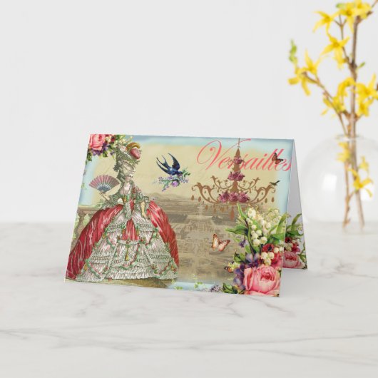 Souvenirs de Versailles Kaart (Gele Bloem)