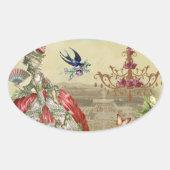 Souvenirs de Versailles Ovale Sticker (Voorkant)
