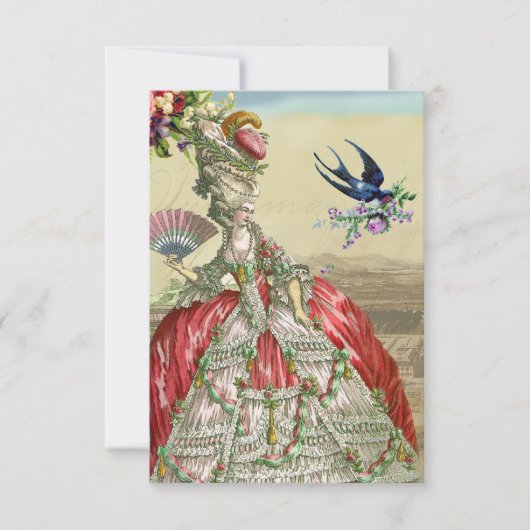 Souvenirs de Versailles rsvp Kaartje (Voorkant)