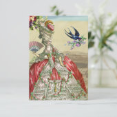 Souvenirs de Versailles rsvp Kaartje (Staand voorkant)