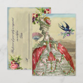 Souvenirs de Versailles rsvp Kaartje (Voorkant / Achterkant)