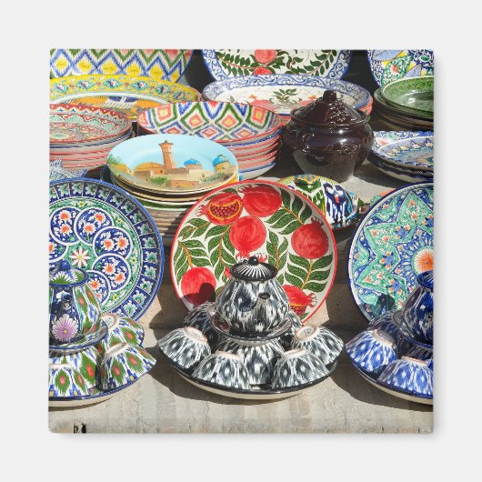Souvenirs in Oezbekistan Magneet (Voorkant)