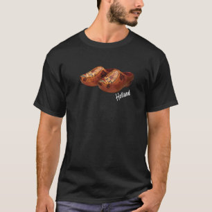 Souvenirs uit nederland wooden clogs Holland so T-shirt
