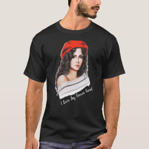 Souvenirs van Frankrijk Paris Franse baret Pet 2 T-shirt