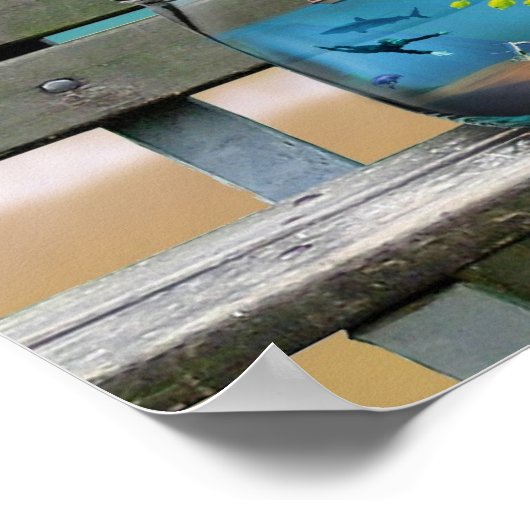 souvenirs van het strand poster (Hoek)