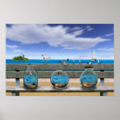 souvenirs van het strand poster (Voorkant)