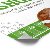 Souvenirwinkel Football Verjaardagsgunsten Teken Poster (Hoek)