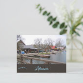 Souvenirwinkels in Trakai Litouwen Briefkaart (Staand voorkant)