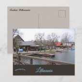Souvenirwinkels in Trakai Litouwen Briefkaart (Voorkant / Achterkant)