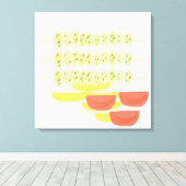 souvlaki grieks eten schilderen kunst canvas afdruk (Insitu (Houten vloer))