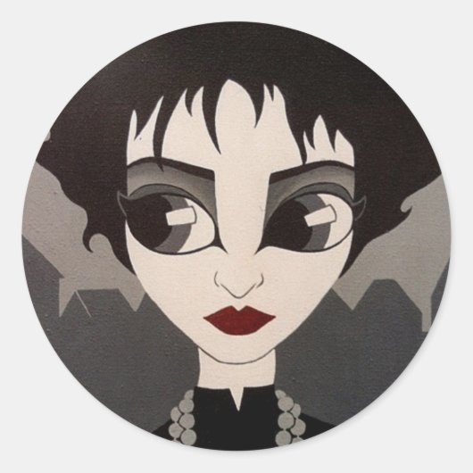 Souxie ronde sticker (Voorkant)