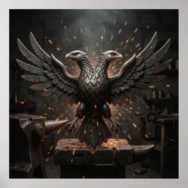 Sovereign Blacksmith Reliek Gesmede Adelaar Donker Poster