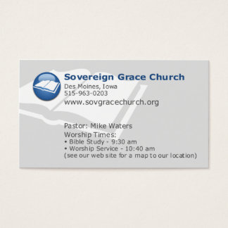 Sovereign Grace Church - Voor wie stierf Christus? Visitekaartjes