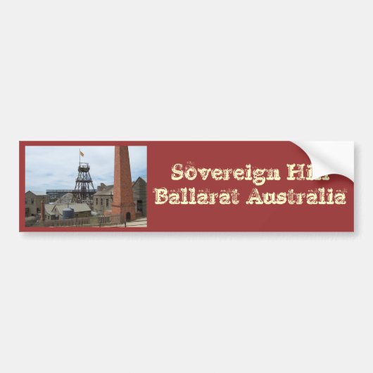 Sovereign Hill Ballarat Australië Bumpersticker (Voorkant)