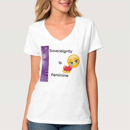 Sovereignty Is Feminine T-shirt (Voorkant)