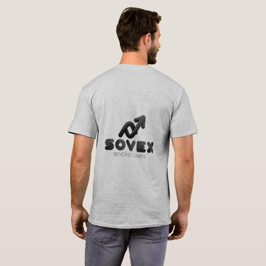 SOVEX Beyond Limits - Minimalistische moderne here T-shirt (Achterkant volledig)