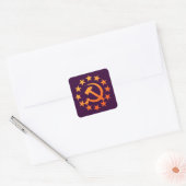 Soviet 3 vierkante sticker (Envelop)