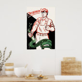 Soviet Anti Alcohol Poster We will overcome (Keuken)