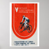 Soviet Cyclist - Matchbox Print - Aesthetic Wall (Voorkant)