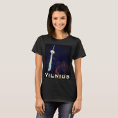 Soviet Era Icon, Modern Day Vibe: Vilnius TV Tower T-shirt (Voorkant volledig)