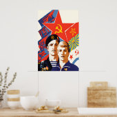 Soviet Propaganda Poster Army School of (Keuken)