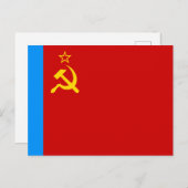 Soviet Russia Flag, USSR, CCCP, Communism, Lenin Briefkaart (Voorkant / Achterkant)