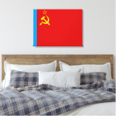 Soviet Russia Flag, USSR, CCCP, Communism, Lenin Canvas Afdruk (Insitu (Slaapkamer))