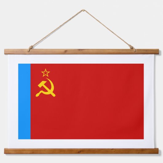 Soviet Russia Flag, USSR, CCCP, Communism, Lenin Hangend Wandkleed (Voorkant)